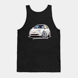 Fiat 500 White Tank Top